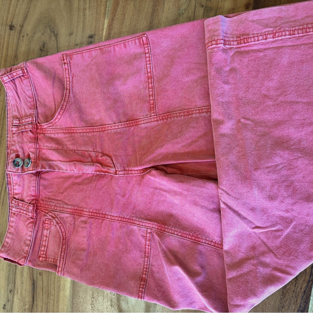 Anthropologie- Pilcro brand cropped wide leg